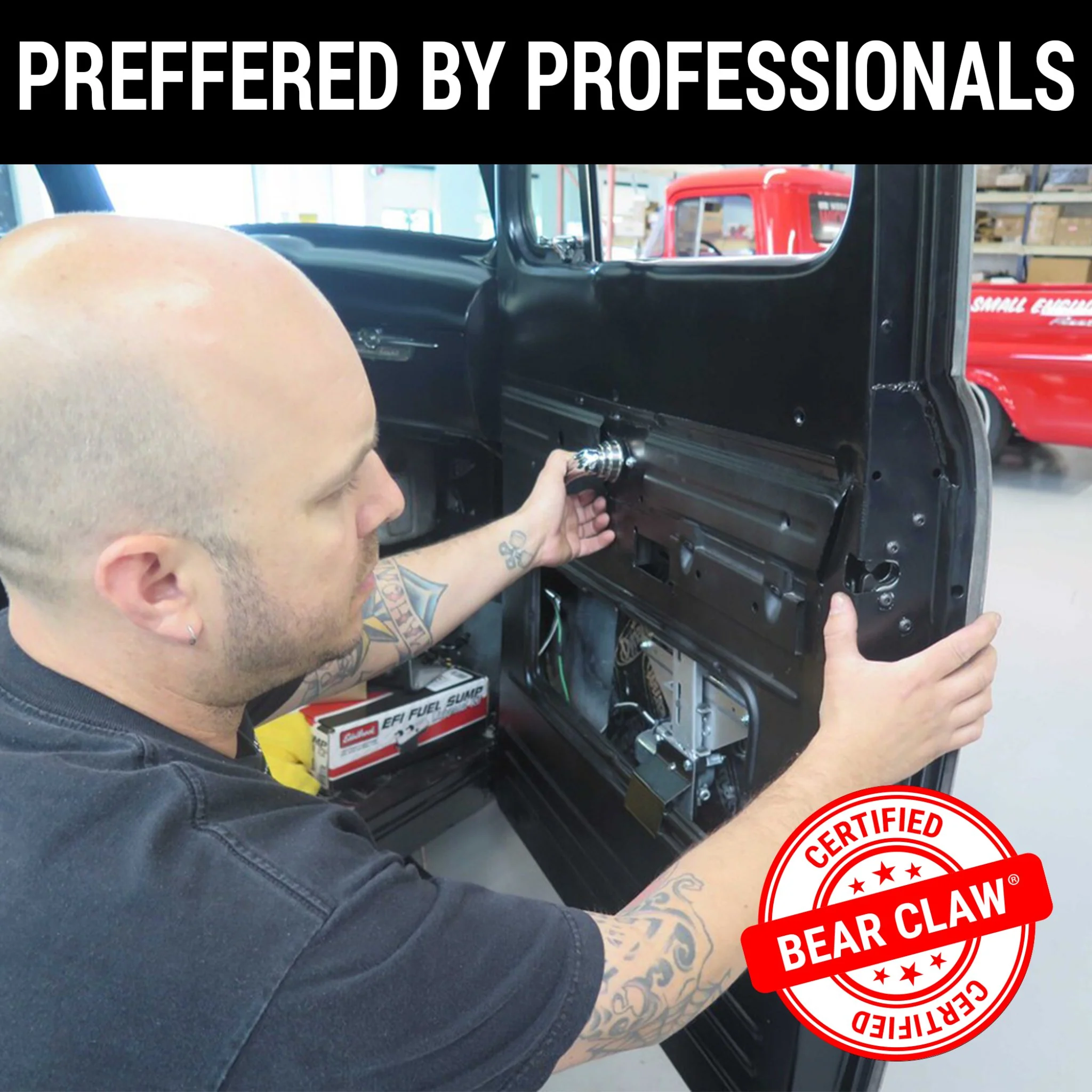 1951-1952 Packard 300 Shaved Door Latch Emergency Cable Release Key Lock Trunk Hood Kit - Image 8