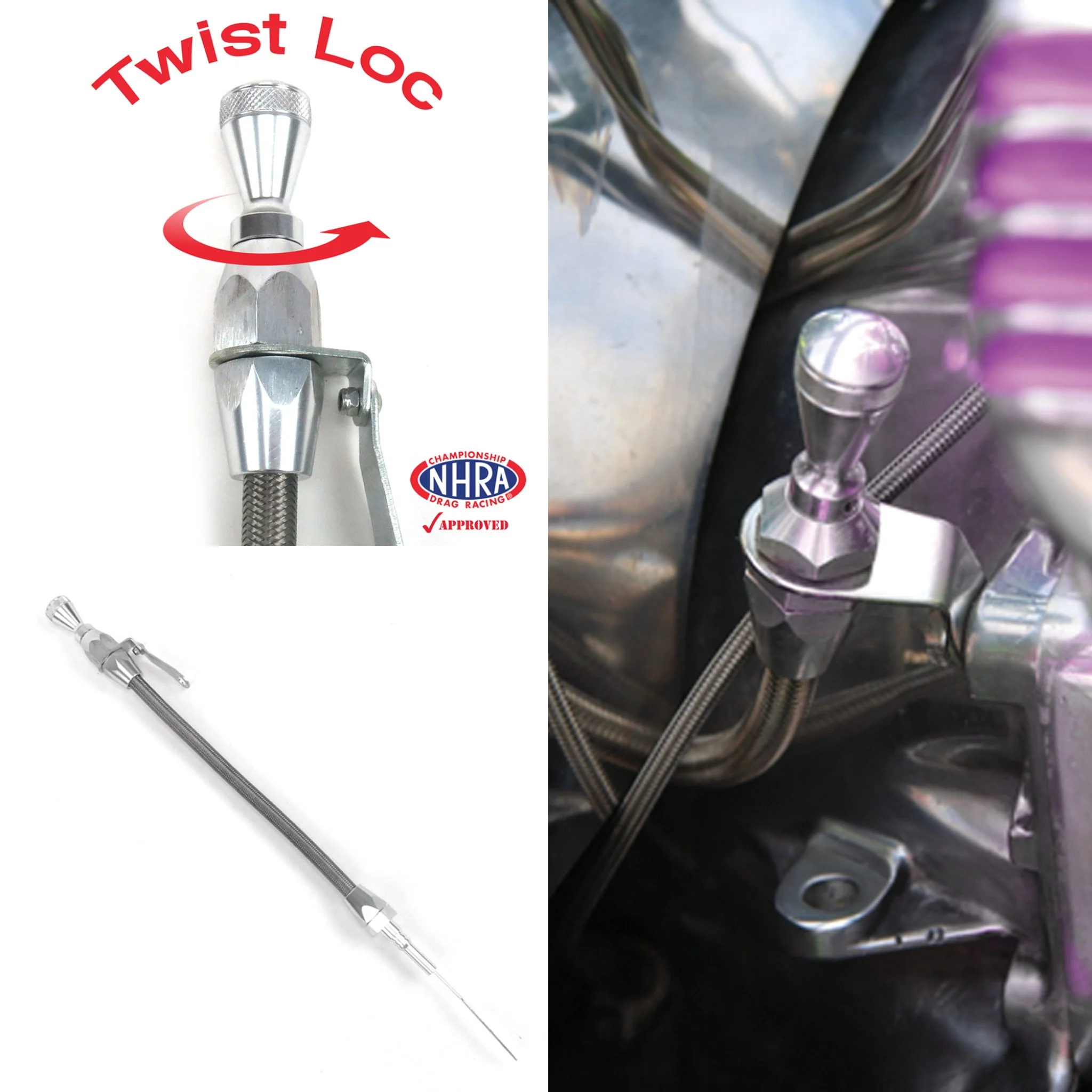 Billet Engine Oil Dipstick Chevy LS Stainless Steel -LS1 LS2 LS3 LS6 LSX SBC BBC - Image 10