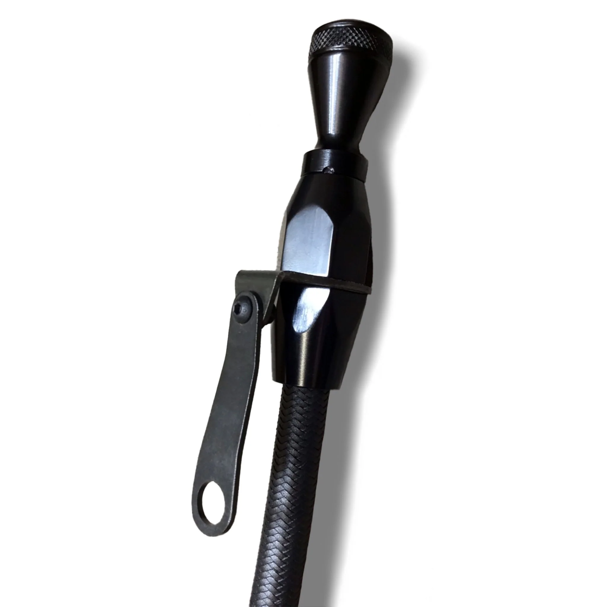 Black Engine Oil Dipstick Chevy SBC 1980 and Later Stainless Steel - Twist Lock - Image 7